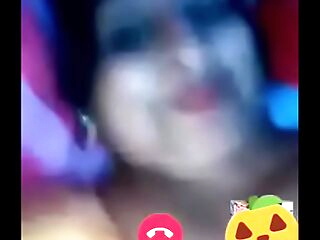 Honey indian college teacher flashing her cupcakes on video call